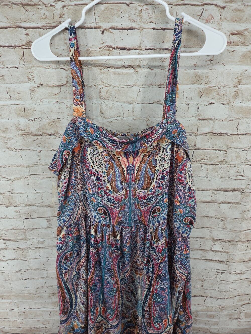 Dex Dress Size 1X Boho Dress Paisley Print NEW Sleeveless